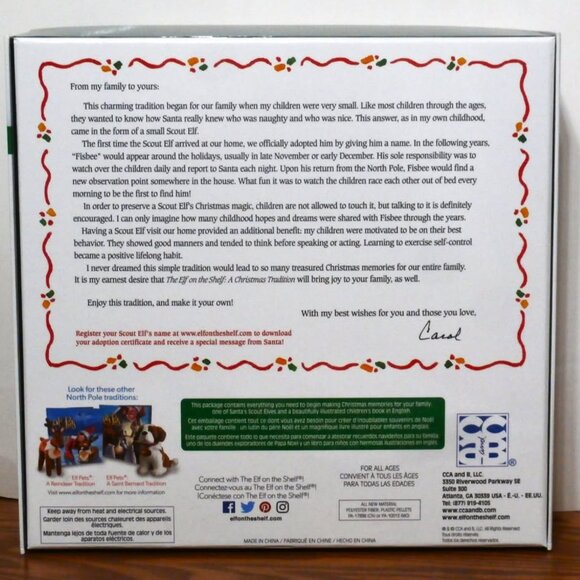 Elf on The Shelf a Christmas Tradition Toy Figure  IN THE BOX + BOOK + DVD - Picture 3 of 15